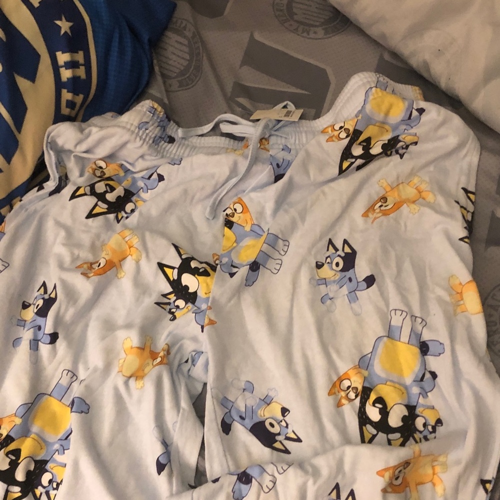 Kids Blue Character Pajama Pants - Bluey Print